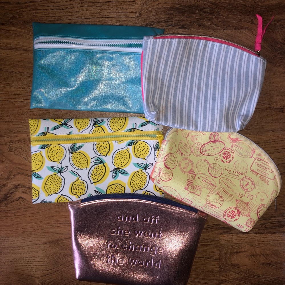 Set of 5 Ipsy bags